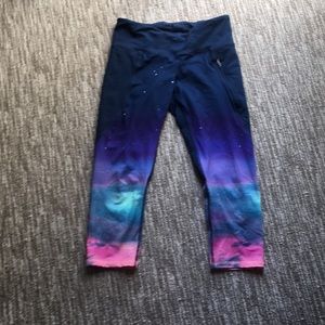 Cropped galaxy pants